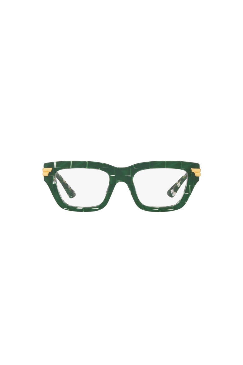 50mm Rectangle optical glasses, Alternate, color, Green