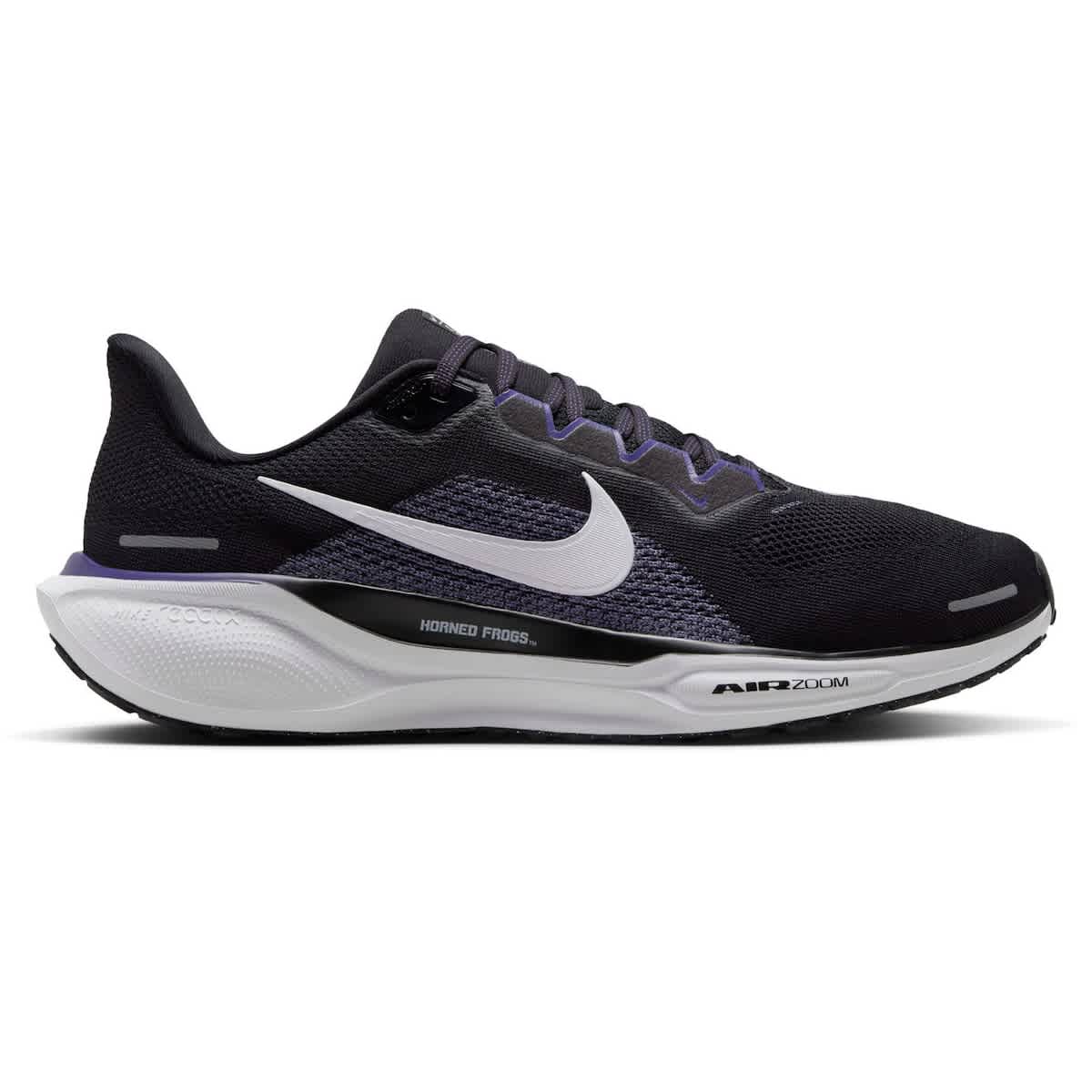 Nike Unisex Nike Black TCU Horned Frogs Zoom Pegasus 41 Running Shoes, Main, color, Black