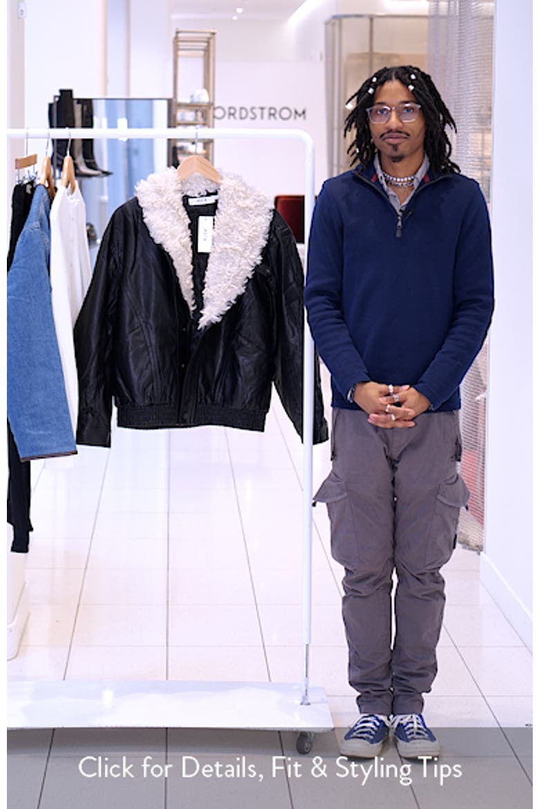 Jonyssa Faux Fur Trim Faux Leather Jacket video