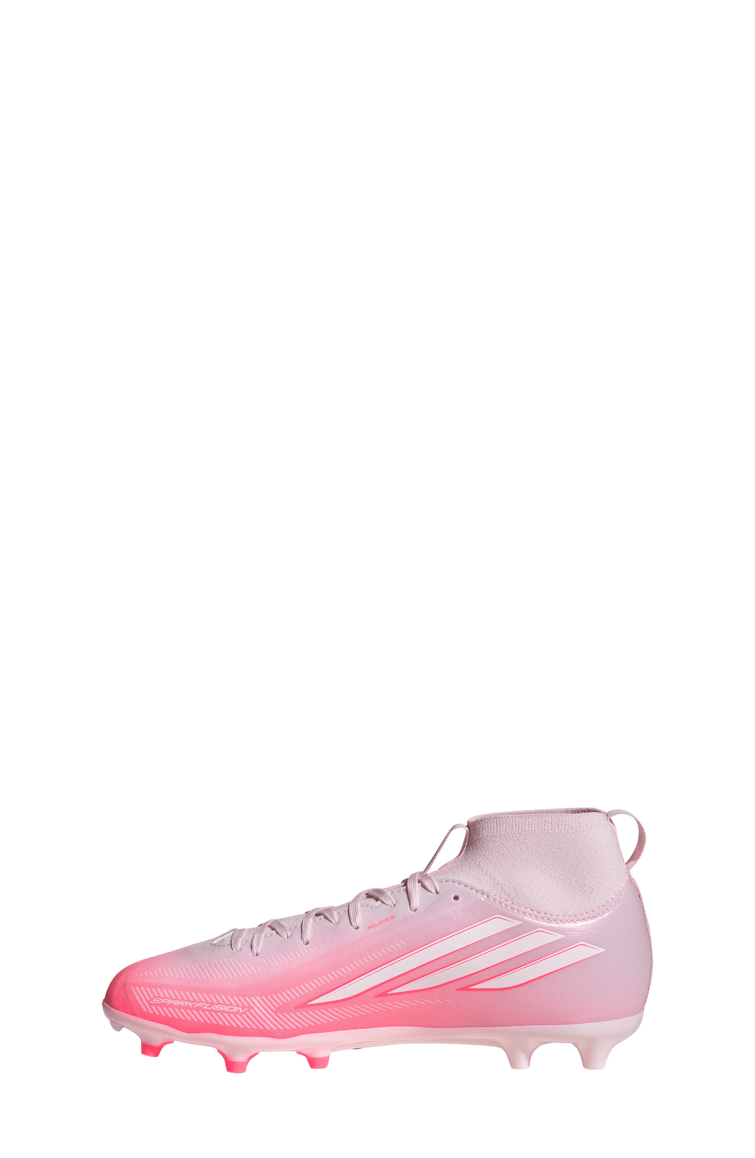 Kids' F50 Sparkfusion League Soccer Cleat, Alternate, color, TURBO/ WHITE/ DISTILLED PINK
