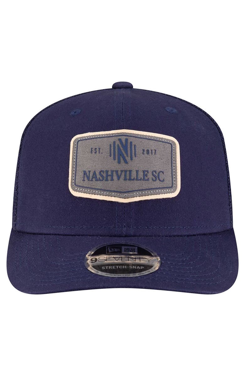 New Era Men's New Era Navy Nashville SC Labeled 9SEVENTY Trucker Stretch-Snap Adjustable Hat, Alternate, color, Navy
