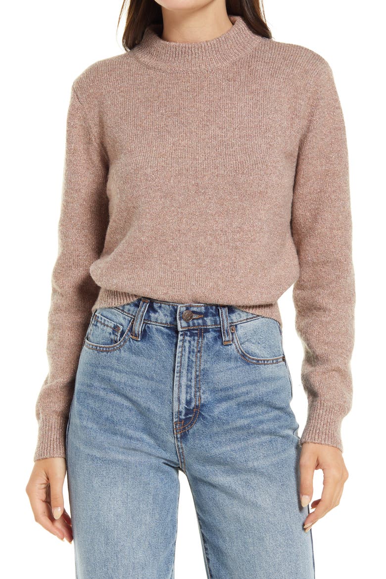 Cutout Back Sweater, Main, color, PURPLE MULTI