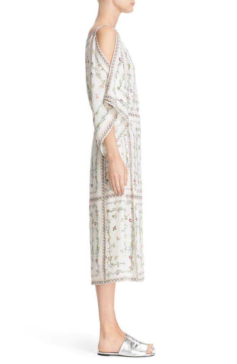 VILSHENKO 'Dasha' Cold Shoulder Silk Jacquard Dress, Alternate, color, 