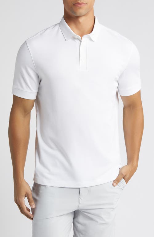 Mizzen+Main Kent Solid Performance Polo in White 