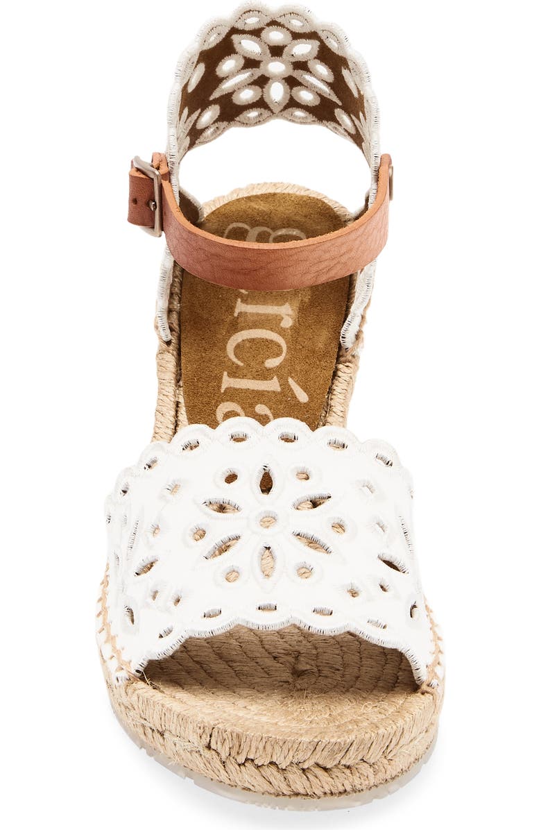 Pedro Garcia Orito Espadrille Sandal, Alternate, color, Meringue Satin