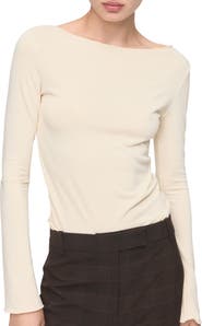 MANGO Boatneck Top