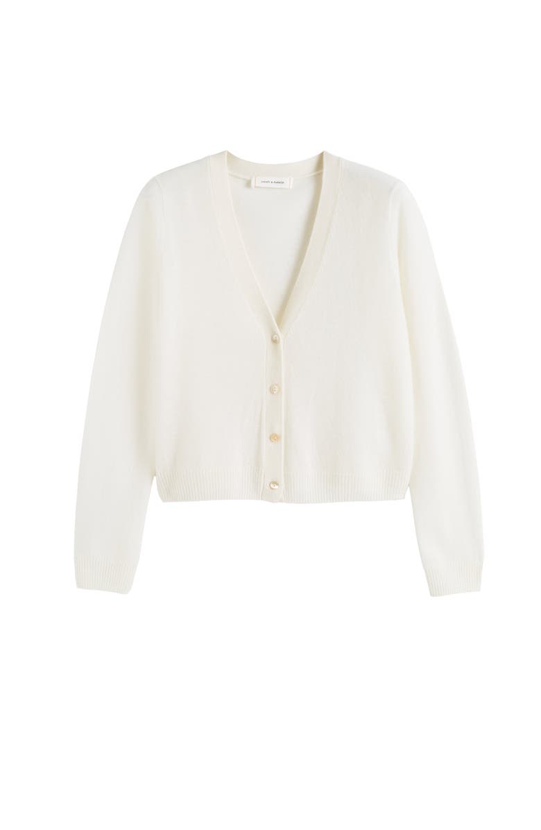 Chinti & Parker Air Pure Cashmere Cardigan, Alternate, color, Cream