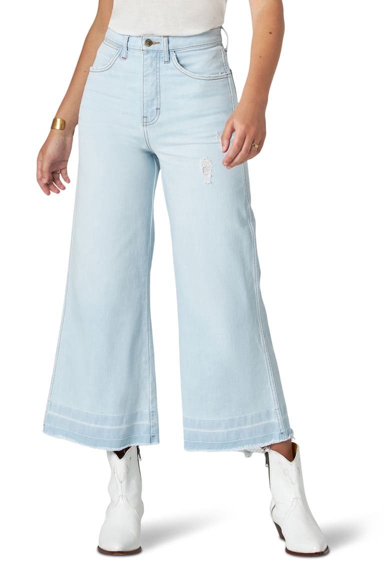 Wide Leg Crop Jeans, Main, color, COWBOY COOL