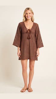 SITANO Sorrento Bell Sleeve Crochet Cover-up