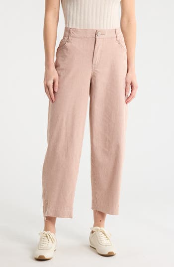 Democracy Released Hem Barrel Leg Jeans In Pink