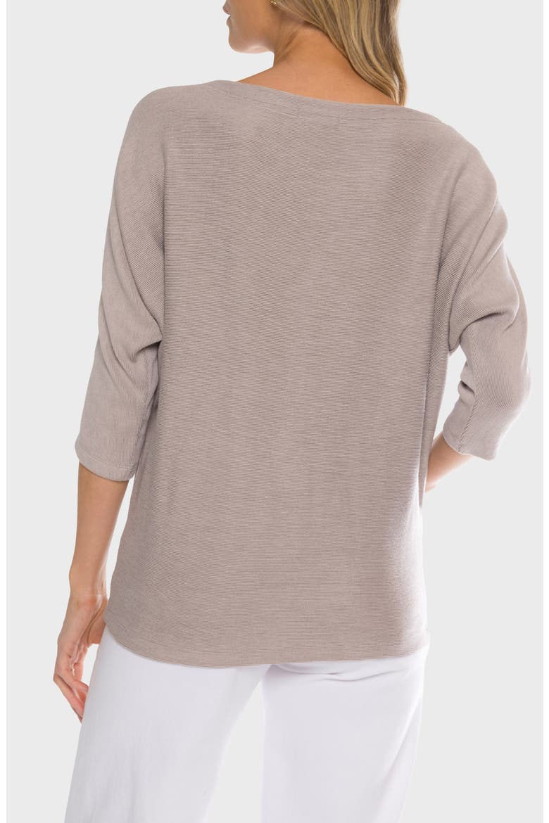 Daphne Three Quarter Sleeve Top, Alternate, color, TAUPE