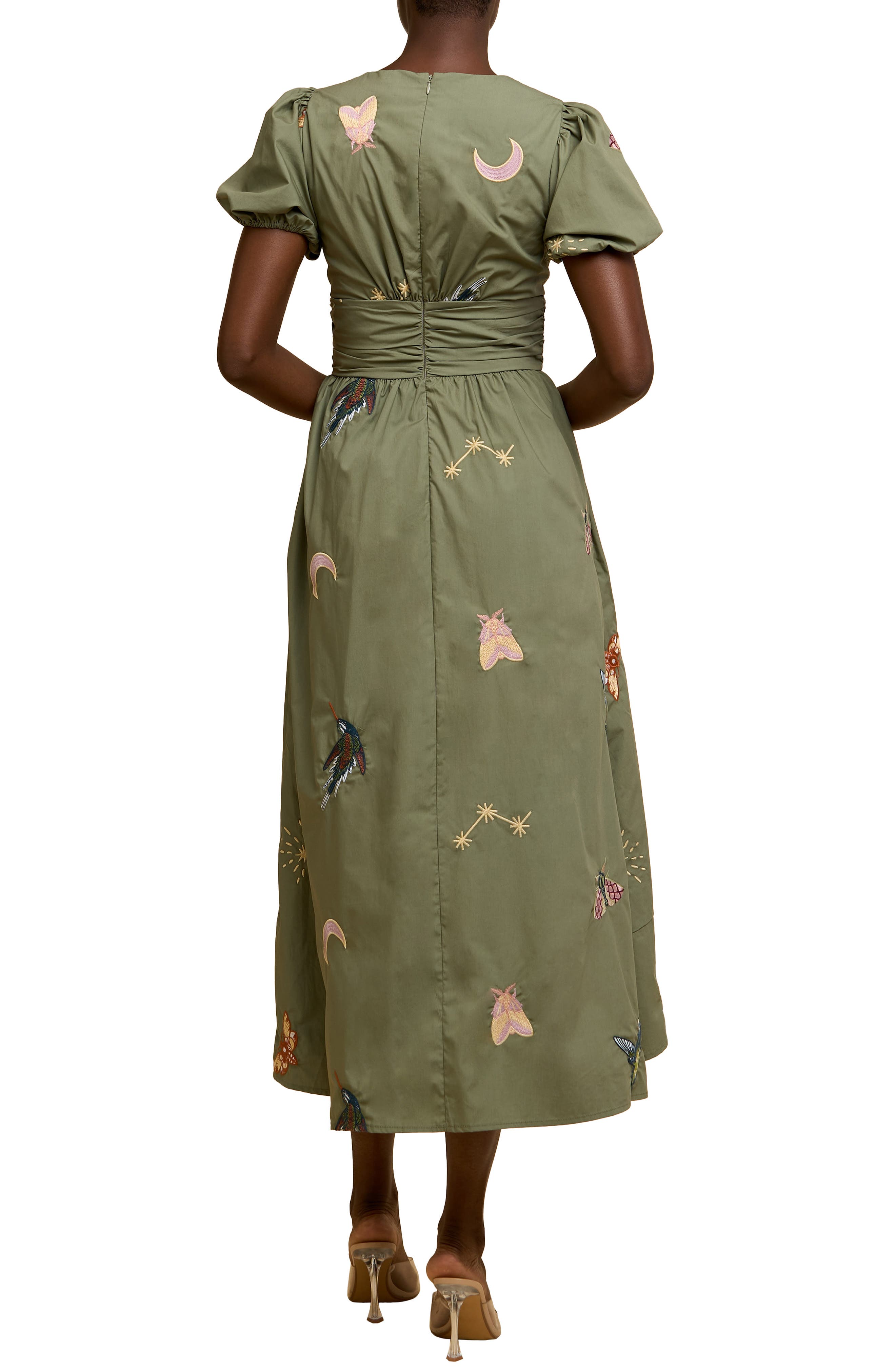 Arya Embroidered Cotton Maxi Dress - image 2
