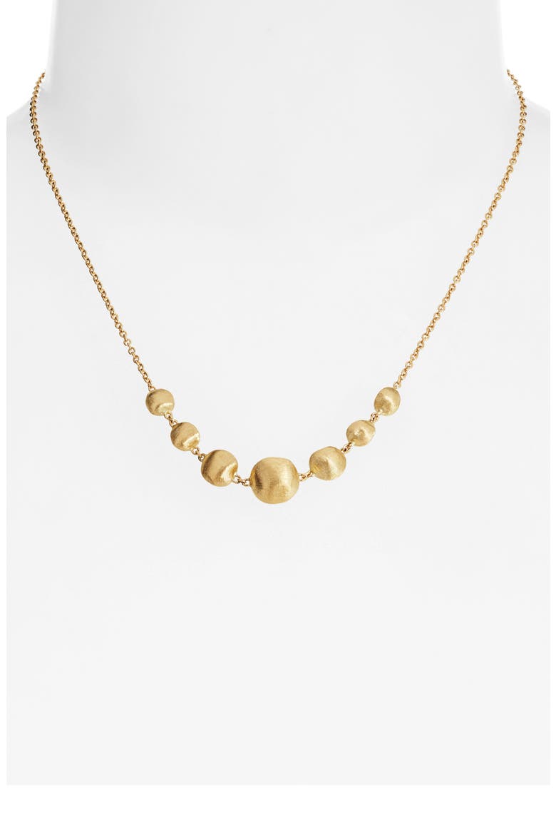 Africa 18K Gold Frontal Necklace, Alternate, color, YELLOW GOLD