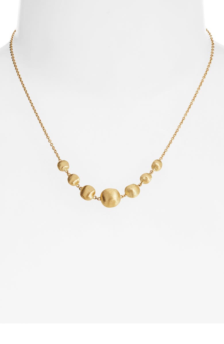 Marco Bicego Africa 18K Gold Frontal Necklace, Alternate, color,