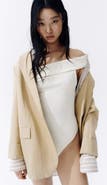 H&M Off-the-shoulder thong bodysuit