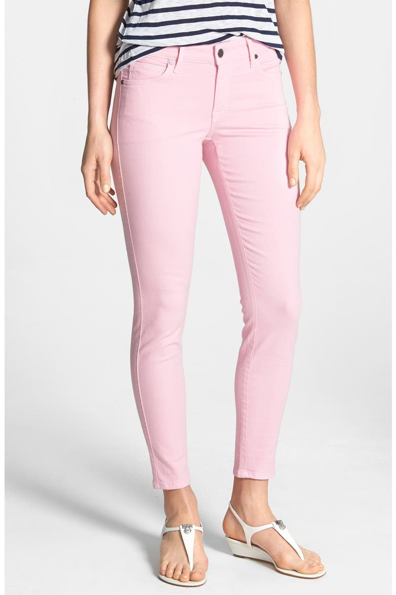 'Wisdom' Colored Ankle Skinny Jeans, Main, color, PINK