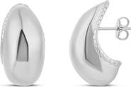 SHYMI Textured Bean Hoop Earrings