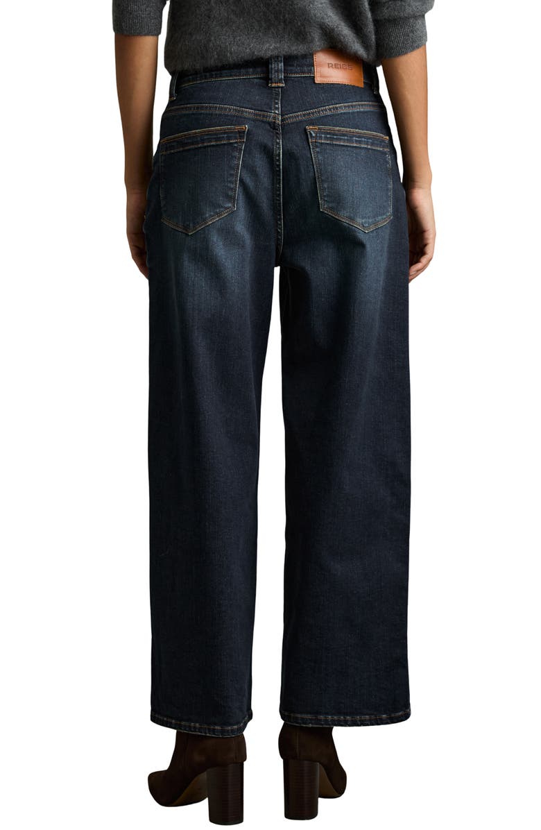 Reiss Myrtle Wide Leg Jeans, Alternate, color, Dark Blue
