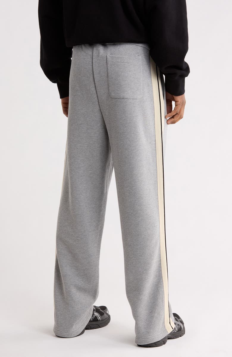 Palm Angels Curved Logo Sweatpants, Alternate, color, Grey