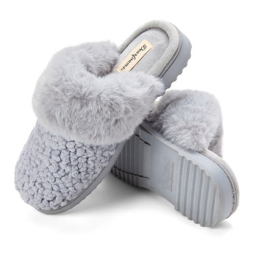 Dearfoams Courtney Knit Scuff Slipper In Blue