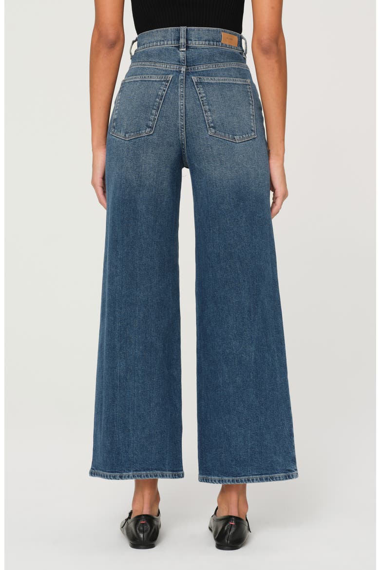 Hepburn High Waist Ankle Wide Leg Jeans, Alternate, color, SEAGATE