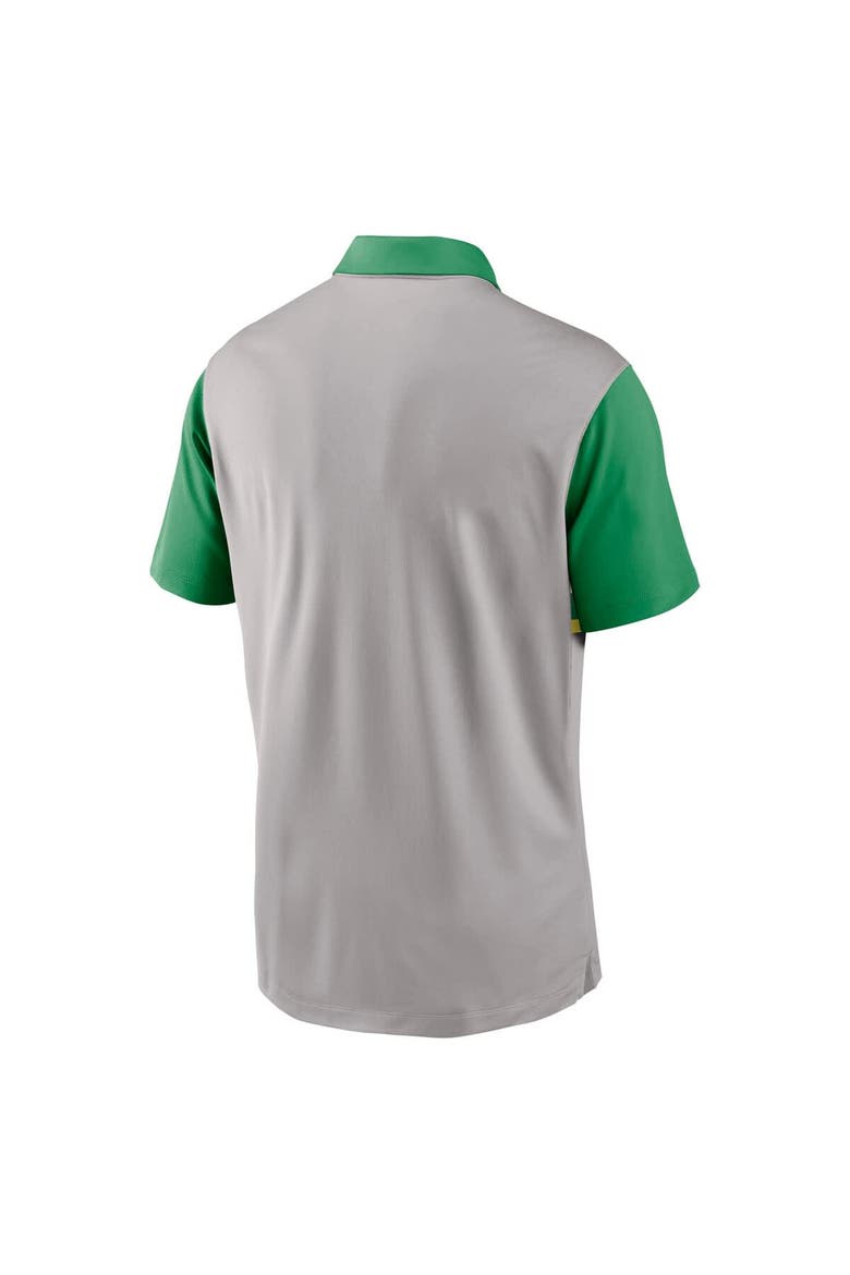 Men's Nike Gray/Green Oregon Ducks Vapor Dri-FIT Polo, Alternate, color, Gray