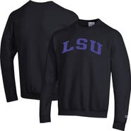 Champion Men's Champion Black LSU Tigers Basic Arch Fleece Pullover Sweatshirt