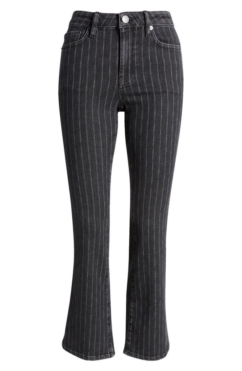 FRAME Le Crop Mini Bootcut Jeans, Alternate, color, Charcoal Pinstripe