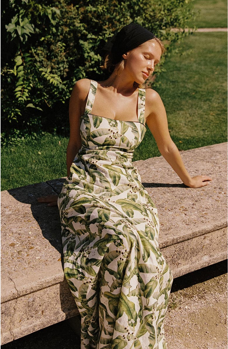 Palm Noosa Belle Dress, Alternate, color, Riviera