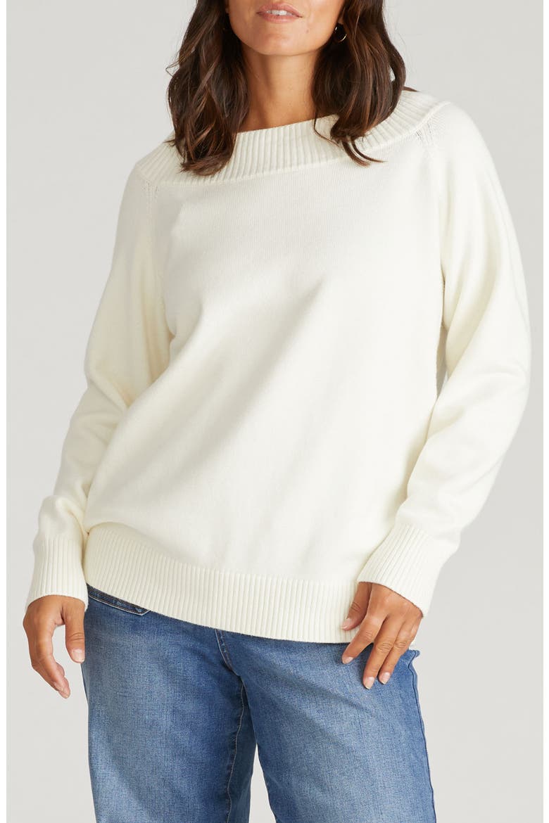Noomi Boat Neck Sweater, Main, color, CREAM IVORY