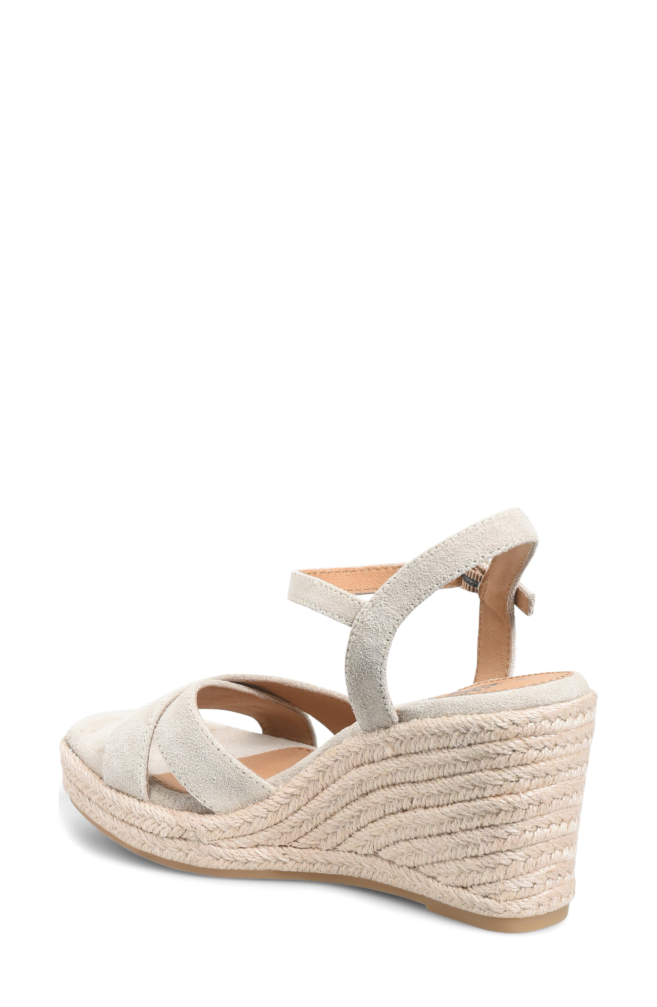 Söfft Neely Slingback Espadrille Platform Wedge Sandal, Alternate, color, Baywater