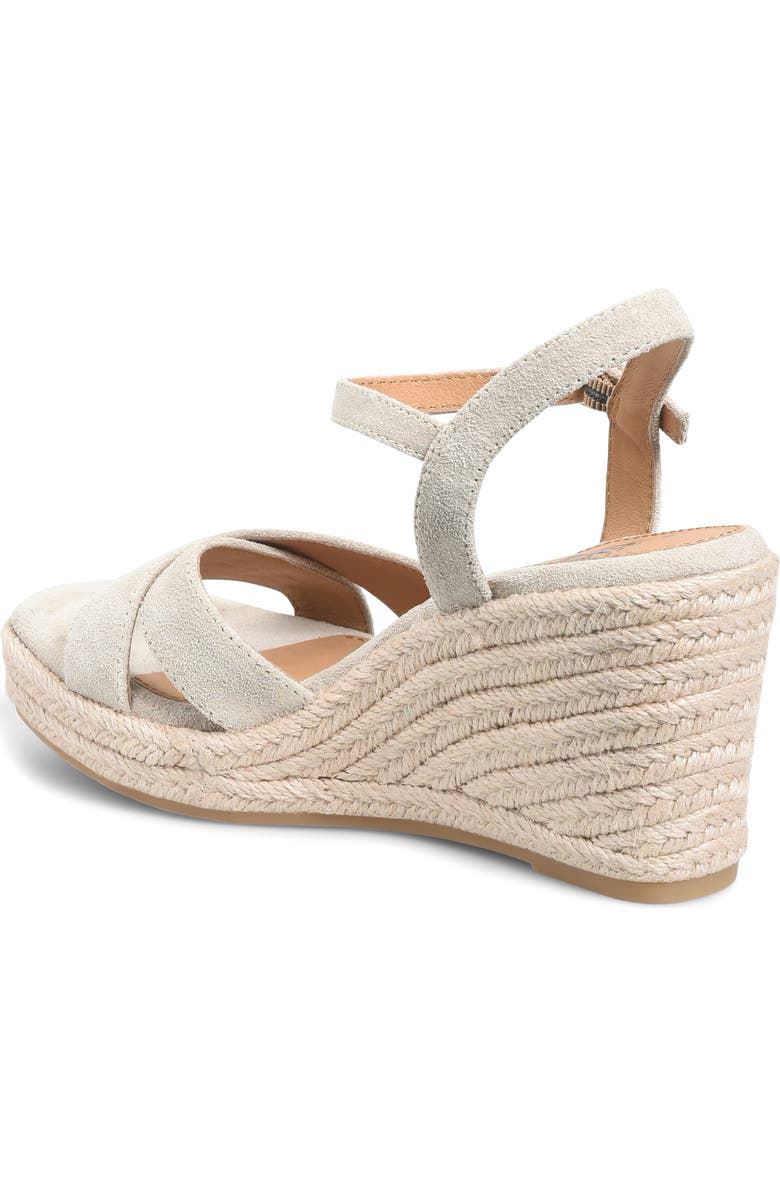 Söfft Neely Slingback Espadrille Platform Wedge Sandal, Alternate, color, Baywater