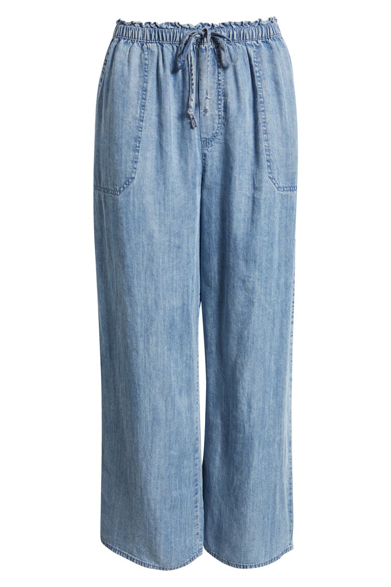 Harmony Tie Waist Crop Pants, Alternate, color, MEDIUM WASH