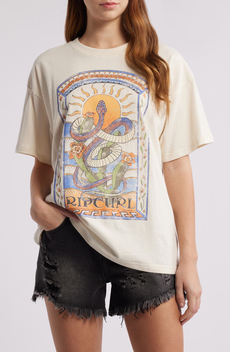 Rip Curl Luz Solar Heritage Cotton Graphic T-Shirt, Main, color, 