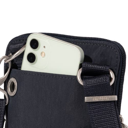 Baggallini Securtex Anti-theft Activity Small Crossbody Bag In Blue