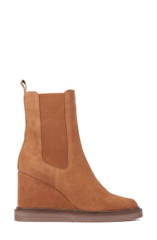 Vintage Foundry Elizabeth Hidden Wedge Boot In Tan