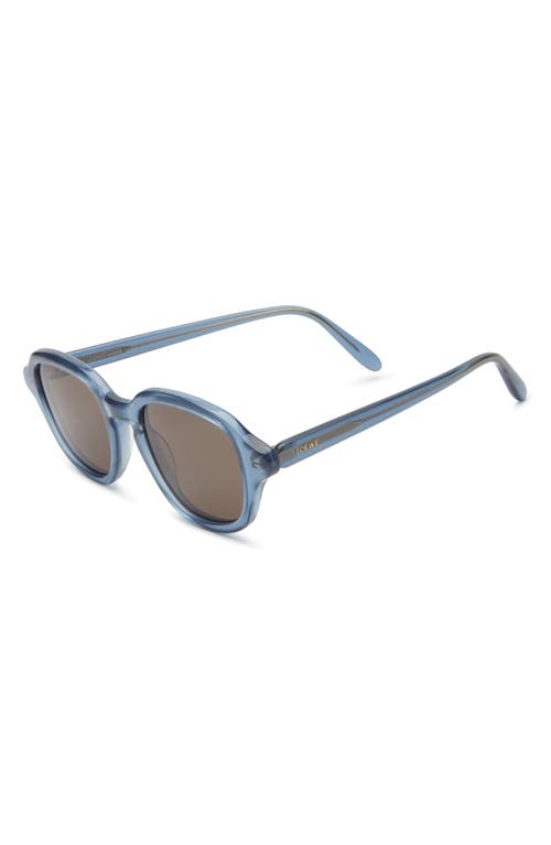 Loewe Slim Round Sunglasses In Blue