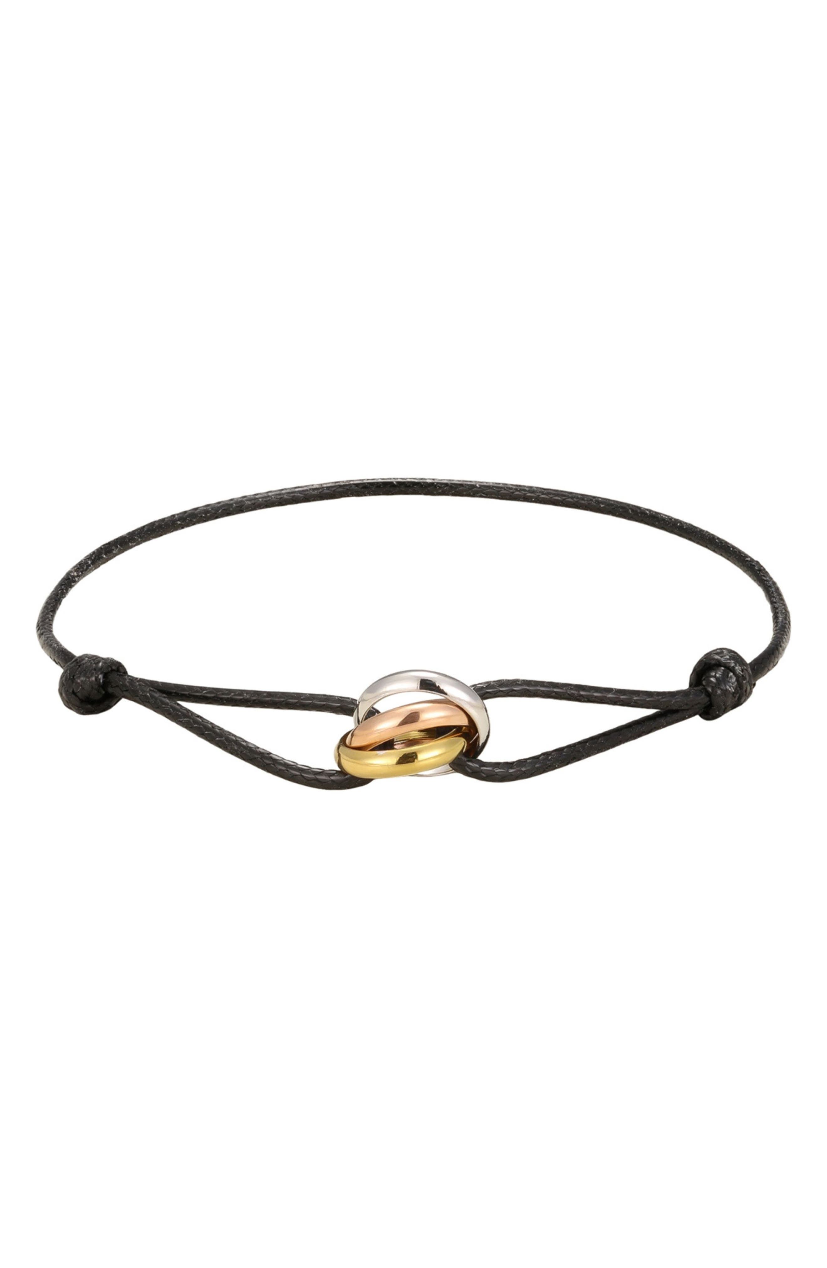 Infinity Ring Cord Bracelet