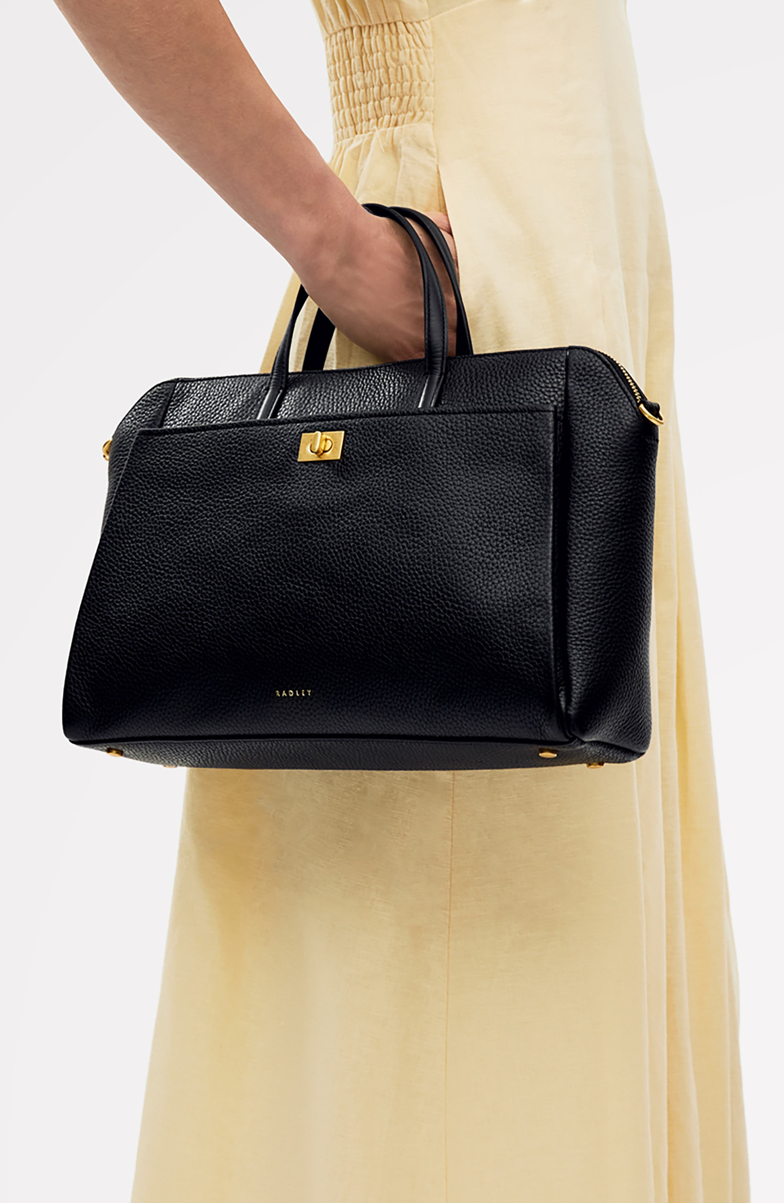 Radley Brook Avenue Pebbled Leather Satchel, Alternate, color, 