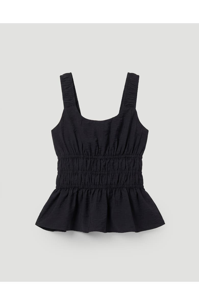 Hush Waist Gathered Sleeveless Top, Alternate, color, Black