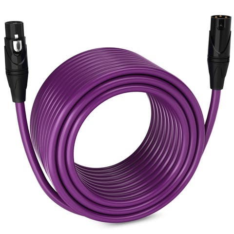 100 ft Balanced XLR Cable, Male to Female, 3 Pin Microphone Cable