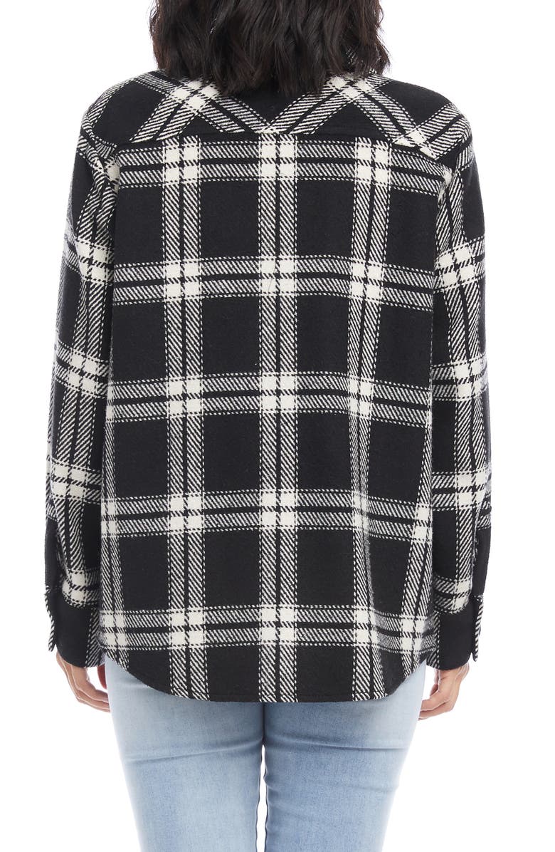 Karen Kane Plaid Shirt Jacket, Alternate, color,