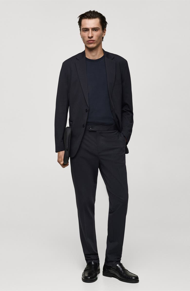 MANGO Slim Fit Suit Blazer, Alternate, color, Dark Navy