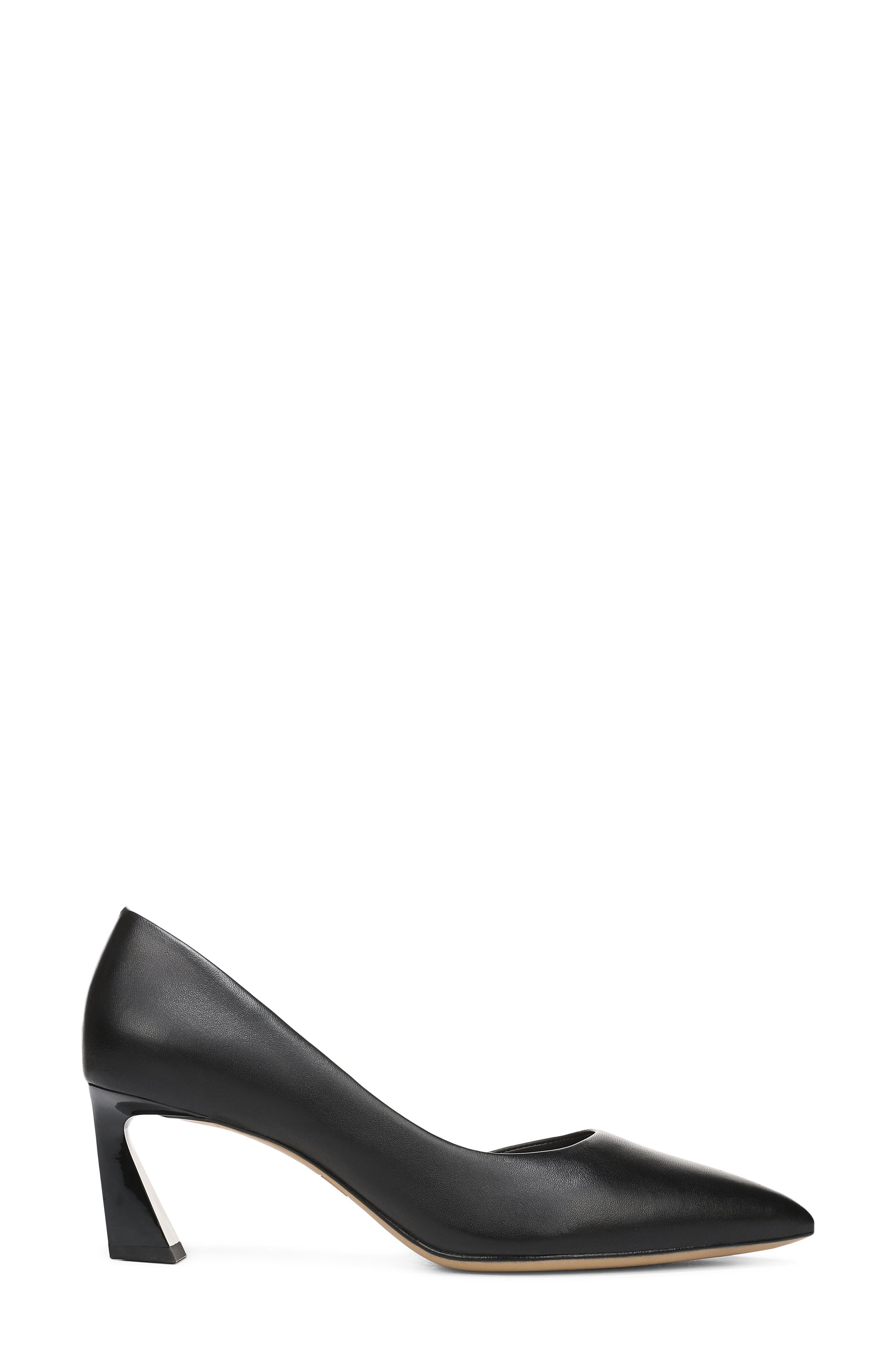 SARTO by Franco Sarto Tawny Pointed Toe Half d'Orsay Pump, Alternate, color, Black