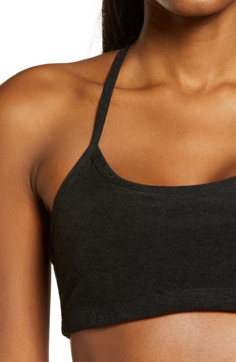 Beyond Yoga Space Dye Slim Racerback Sports Bra, Alternate, color, Darkest Night