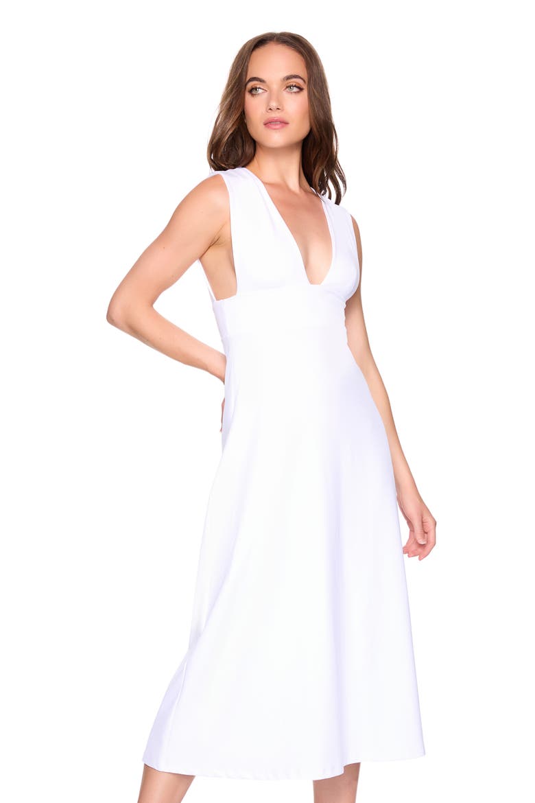 A-Line Midi Dress, Alternate, color, SUGAR