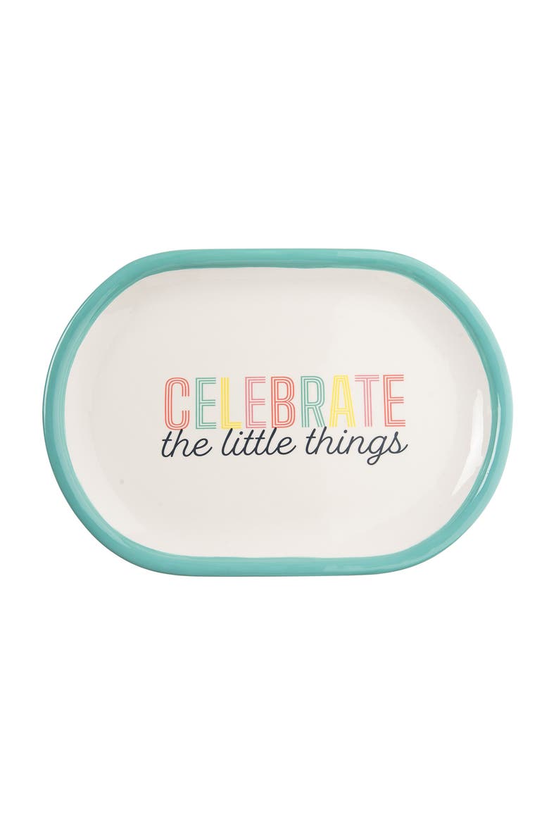 Celebrate Platter Ceramic Blue, Main, color, Blue