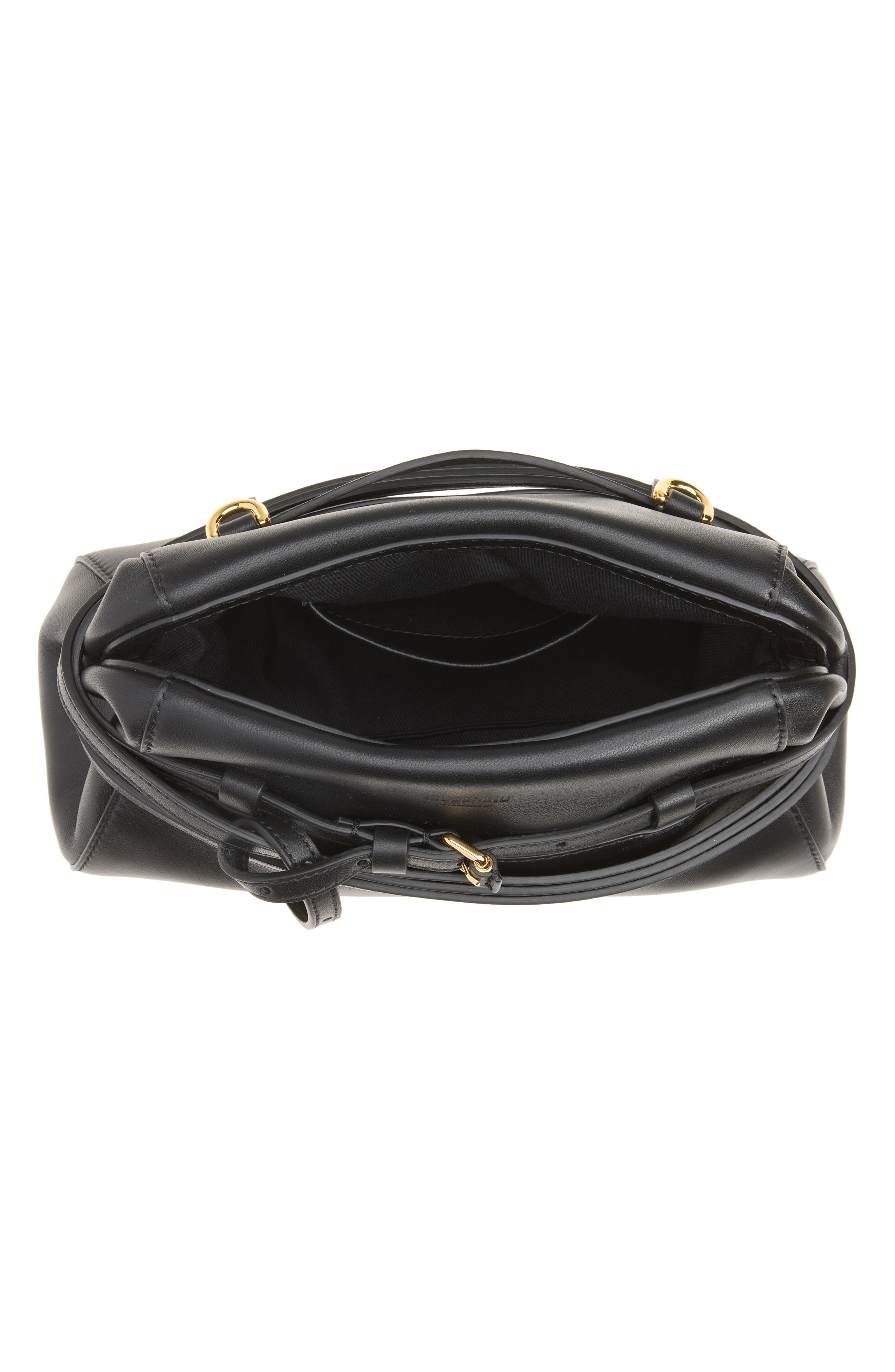 Soft Leather Clutch, Alternate, color, BLACK
