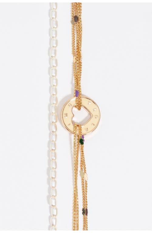 Bimba Y Lola Multi-chain Bracelet In Gold
