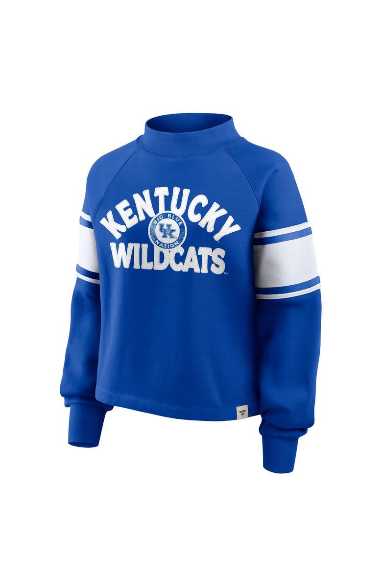 FANATICS Women's Fanatics Royal Kentucky Wildcats Oversized Hometown Premium Punt Coverage Raglan Pullover Sweatshirt, Alternate, color, Royal